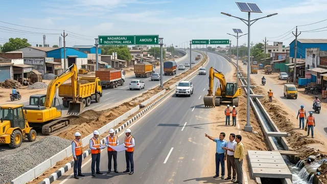 लखनऊ में नादरगंज से रिंग रोड तक होगा सड़क का चौड़ीकरण, जलभराव और खराब सड़कों पर डीएम सख्त