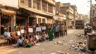 हरदगा में सफाई कर्मी हड़ताल पर (एआई जेनरेटेड तस्वीर)