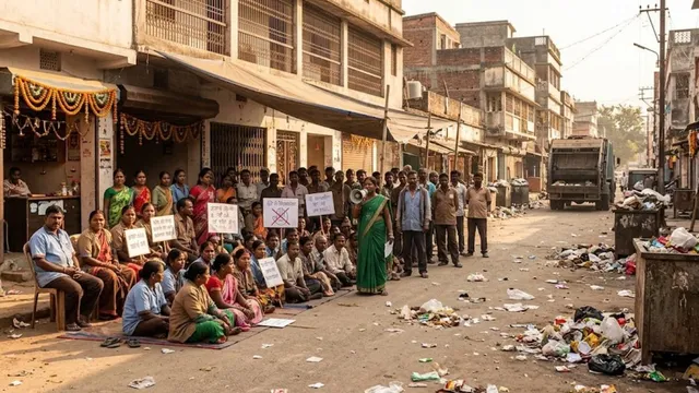 3 महीने से मानदेय न मिलने पर लोहरदगा में सफाई कर्मी हड़ताल पर, त्योहार के मौसम में चरमराई सफाई व्यवस्था
