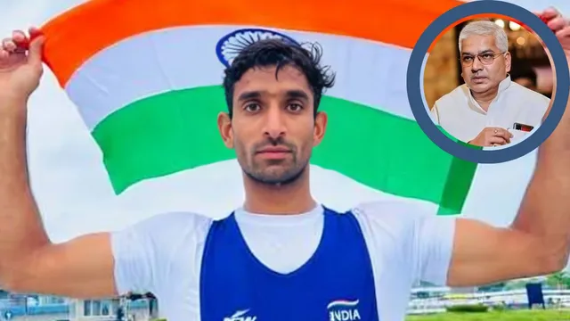 एशियन गेम्स पदक विजेता सलमान के घर पहुंचे राज्य मंत्री मयंकेश्वर सिंह, परिवार से मुलाकात कर बढ़ाया हौसला
