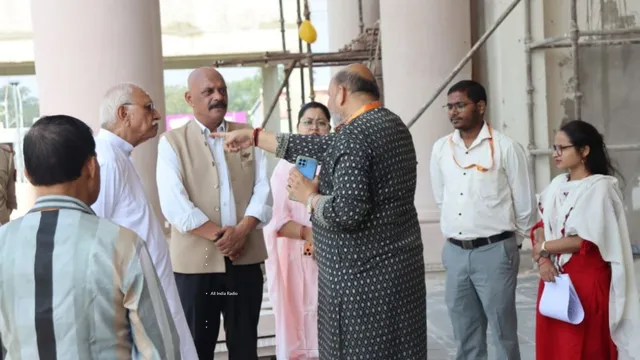 राम मंदिर के CEO ने रामकथा संग्रहालय का किया निरीक्षण, वीथिकाओं के निर्माण कार्यों का लिया जायजा
