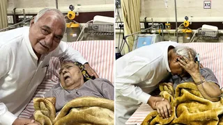 मौसी के साथ भूपेंद्र सिंह हुड्डा (फोटो- सोशल मीडिया)