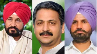 चरणजीत सिंह चन्नी, विजय सिंघला और अमरिंदर सिंह राजा वड़िंग।