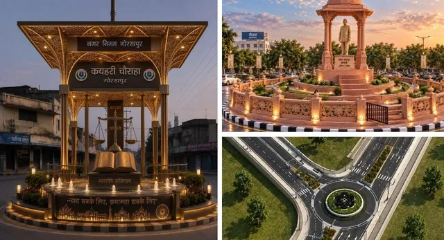 गोरखपुर के सूबा बाजार और शास्त्री चौराहा समेत कई तिराहे होंगे आकर्षक, बदलेगी शहर की सूरत
