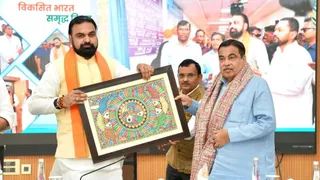 सीएम सम्राट चौधरी और केंद्रीय मंत्री नितिन गडकरी। (सोशल मीडिया)