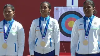 भारतीय महिला रिकर्व तीरंदाजी टीम ने जीता गोल्ड मेडल