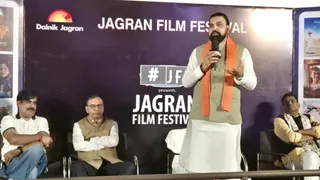 दैनिक जागरण के फिल्म फेस्टिवल के उद्घाटन के अवसर पर बोलते सीएम सम्राट चौधरी। जागरण