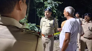 युवक की हत्या के बाद घटनास्थल पर पहुंचे एसपी। जागरण