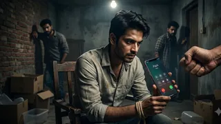युवक ने खुद की किडनैपिंग करा पिता से मांगी फिरौती (यह तस्वीर AI की मदद से बनाई गई है।)