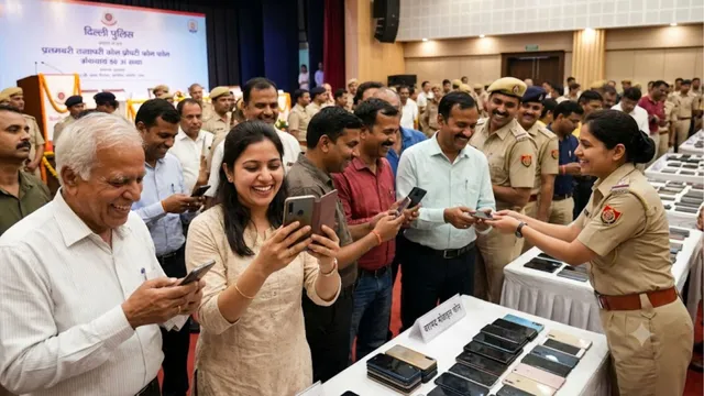 खोए या चोरी हुए फोन हाथ में पाकर खिल उठे चेहरे, दिल्ली पुलिस ने 1600 से अधिक मोबाइल लौटाए

