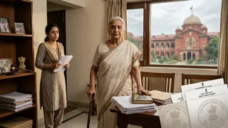 दिल्ली हाई कोर्ट ने वरिष्ठ नागरिक नियमों के तहत बहू को घर से बेदखल करने का फैसला बरकरार रखा। एआई इमेज