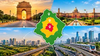 दिल्ली, नई दिल्ली, दिल्ली एनसीटी और दिल्ली एनसीआर के बीच अंतर (Image Source: AI Generated)
