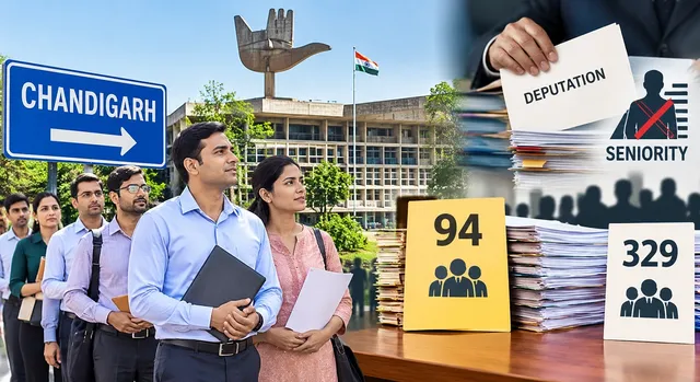 साहब लोगों को चाहिए चंडीगढ़ में नौकरी, डेपुटेशन के लिए वरिष्ठता भी छोड़ने को तैयार; 94 पदों पर 329 आवेदन