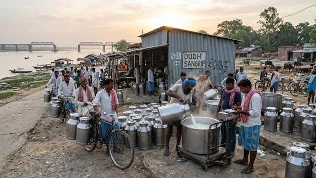 भागलपुर के दूध कारोबारियों को राहत, विक्रमशिला सेतु बंद होने के बाद जाह्नवी चौक और बियाडा में होगी खरीद

