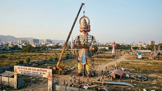 दिल्ली-पंचकूला और देहरादून में 221 फीट ऊंचे रावण, तीन राज्यों के लिए 1.10 करोड़ रुपये में होंगे तैयार
