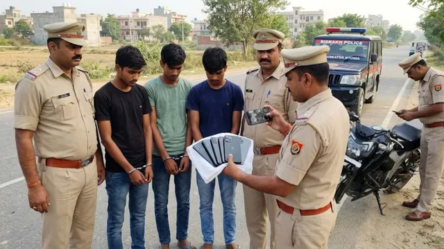 iPhone-18 प्रो छीनने वाले गिरोह का पर्दाफाश, ग्रेटर पुलिस ने तीन शातिर बदमाश दबोचे
