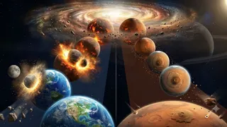 क्यों अलग है पृथ्वी और मंगल का विकास? (यह तस्वीर AI की मदद से बनाई गई है।)