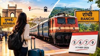 5-11 अक्टूबर को मुंबई से रांची के लिए सीधी ट्रेनें।