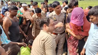 मौके पर पहुंची पुलिस टीम।