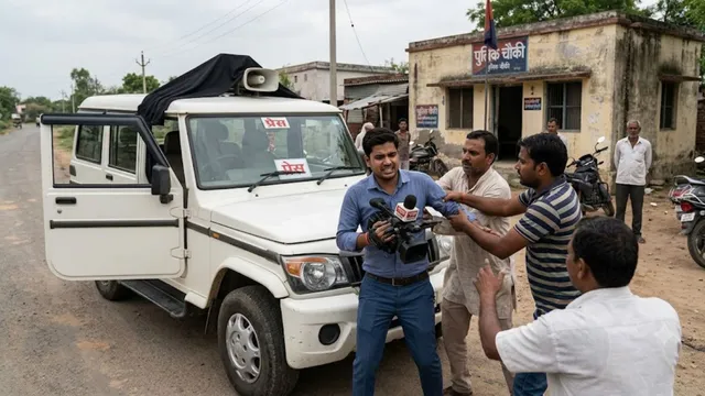 नोएडा में हूटर बजाने का वीडियो बनाने पर महिला मीडियाकर्मी से हाथापाई, मोबाइल छीनने की कोशिश
