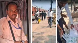 होटल से बाहर का खाना परोसे जाने की शिकायत वाले वायरल वीडियो से ली गईं तस्वीरें।