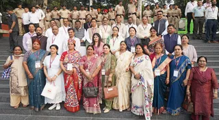 दूसरे राज्यों के साथ आए मेयर्स के साथ चंडीगढ़ के मेयर सौरभ जोशी।