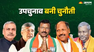 Jharkhand BJP Politics: सौदान सिंह, आदित्य साहू, गजेंद्र सिंह पटेल, पवन साय और बाबूलाल मरांडी।
