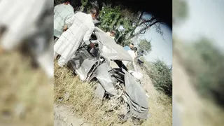 नील गाय को बचाते समय कार पलटी, ऐलनाबाद के युवक की मौत।