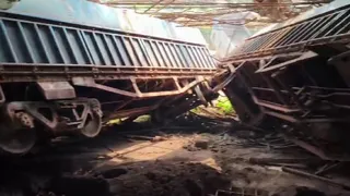 राउरकेला स्टील प्लांट परिसर के भीतर सोमवार को लौह अयस्क ले जा रही एक मालगाड़ी के छह डिब्बे अचानक बेपटरी हो गए।