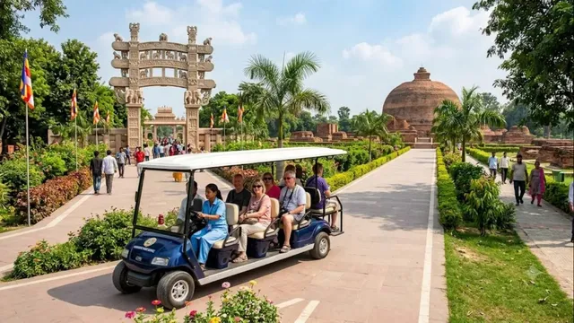 अंतरराष्ट्रीय पर्यटक केंद्र कुशीनगर में दौड़ेंगे ई-कार्ट, बुद्ध द्वार से रामाभार स्तूप तक मिलेगी सुविधा
