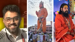 कैप्टन स्मित मच्छार का फाइल फोटो, शुकतीर्थ स्थित हनुमद्धाम में 77 फुट ऊंची हनुमान जी की प्रतिमा, स्वामी विज्ञानानंद सरस्वती महाराज।