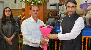 डीजीपी डॉ. सागर प्रीत हुड्डा ने सेवानिवत्त अधिकारी और कर्मचारियों को किया सम्मानित किया।