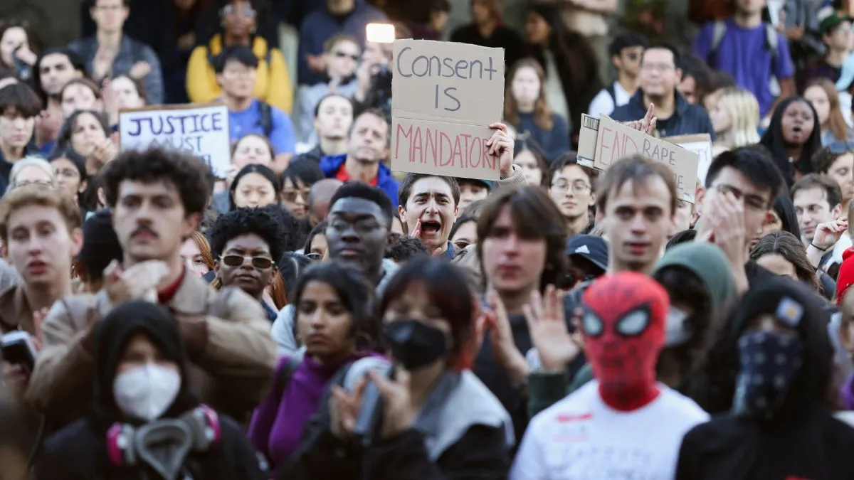 Cornell University students rally in support of Jane Doe