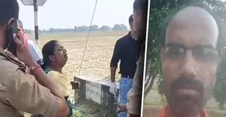 पति राजेश की मौत के बाद घटनास्थल पर बिलखती पत्नी। जागरण