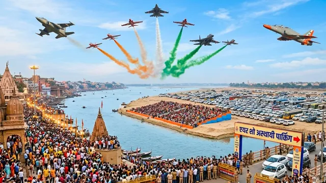 एयर शो: वाराणसी में तीन दिन तक बड़े वाहनों के प्रवेश पर रोक, पुलिस ने की अस्थायी पार्किंग की व्यवस्था