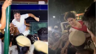 राहुल प्रियंका गांधी समेत कांग्रेसी सांसद हिरासत में।