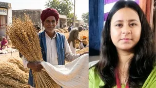 पहली तस्वीर AI जेनेरेटेड है और वैशाली सिंह