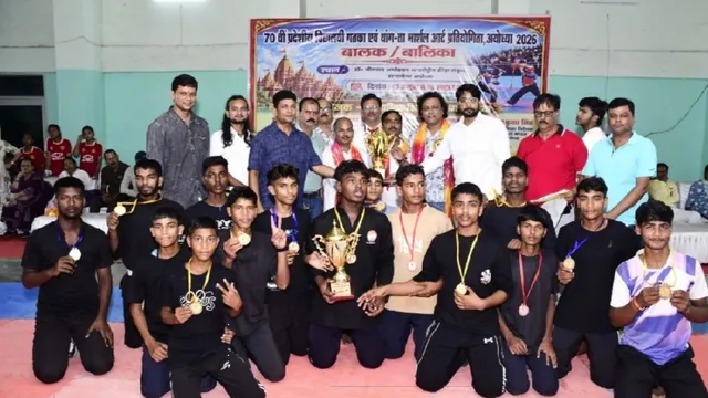 राज्य स्तरीय थांग-ता प्रतियोगिता में विंध्याचल मंडल ने जीता ओवरऑल चैंपियन का खिताब, 12 गोल्ड आए

