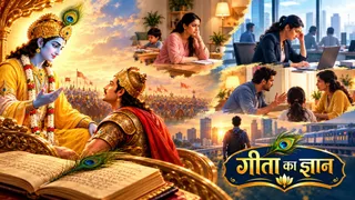 भगवद्गीता के पहले श्लोक का अर्थ और महत्व ( Picture Credit: AI Generated)