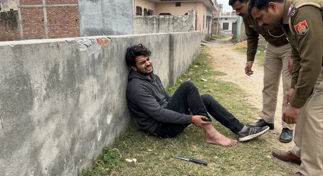 हापुड़ में चोरी करने घुसा युवक दीवार फांदते समय हुआ घायल, चाकू बरामद