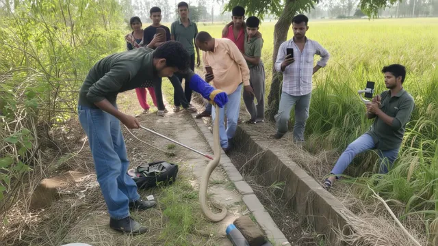 हरदोई में कुएं से दो विषैले ‘रसेल वाइपर’ सांपों का रेस्क्यू, वन विभाग ने सुरक्षित जंगल में छोड़ा