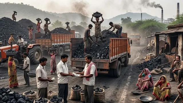 रामगढ़ में फैक्ट्रियों को मिलने वाला रियायती कोयला खुलेआम मंडी में बिक रहा, छोटे कारोबारियों और मजदूरों पर संकट
