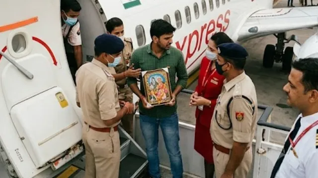 वाराणसी में विमान में आराध्य देव की फोटो को लेकर हंगामा, यात्री की जिद के बाद रनवे से वापस लौटा प्लेन