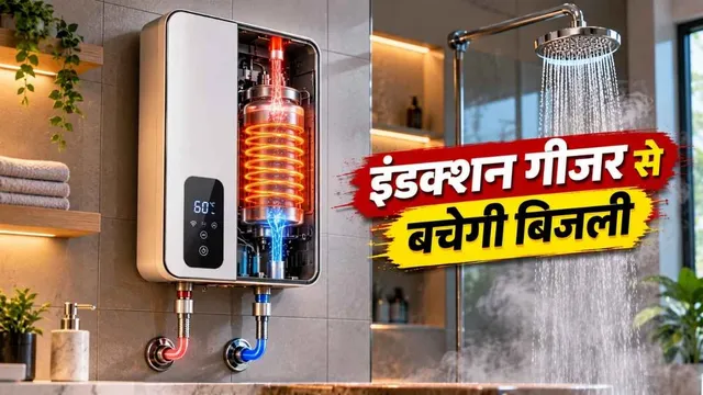  क्या है इंडक्शन गीजर? जिससे पानी जल्दी गर्म करने के साथ होगी बिजली की बचत, करंट का भी खतरा कम
