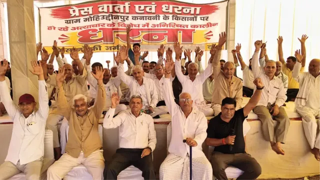 कनावनी में किसानों का 55वें दिन भी धरना जारी, हाईकोर्ट ने अधिकारियों को किया तलब