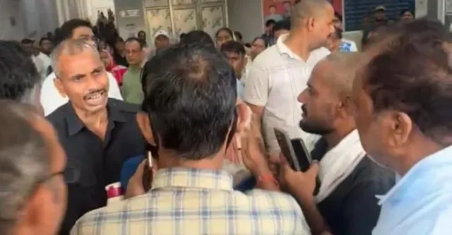 कानपुर देहात मेडिकल कालेज में लाइन में लगे पूर्व सांसद से अभद्रता, बहस का वीडियो वायरल