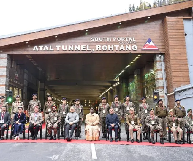 President Visit Atal tunnel 3