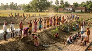 वीबी-जी राम जी योजना: बिहार में लाखों ग्रामीण परिवारों को मिला रोजगार और आजीविका (AI Generated Image)