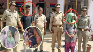 पुलिस हिरासत में आरोपित। फाइल फोटो