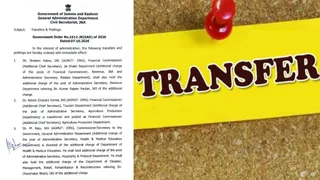 जम्मू-कश्मीर में 49 IAS और JKAS अधिकारियों का तबादला।